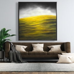 Framed 48 x 48 - Yellow hill