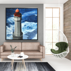 Framed 48 x 48 - The headlight of jument
