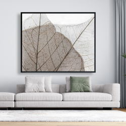 Encadré 48 x 60 - Feuilles séchées translucides