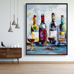 Framed 48 x 60 - Wine tasting
