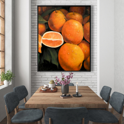 Framed 48 x 60 - Fresh oranges