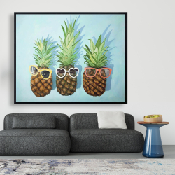 Framed 48 x 60 - Summer pineapples