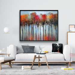 Encadré 48 x 60 - Forêt abstraite et colorée