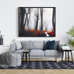 Framed 48 x 60 - Mysterious forest with stream