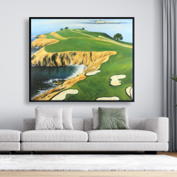 Framed 48 x 60 - Pebble beach golf links