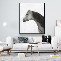 Framed 48 x 60 - Winter horse