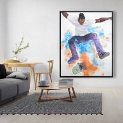Framed 48 x 60 - Skater