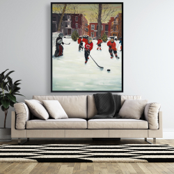 Encadré 48 x 60 - Jeunes joueurs de hockey