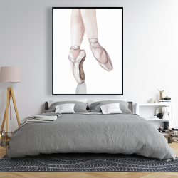 Framed 48 x 60 - Ballerina feet