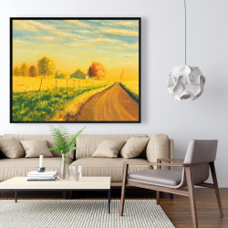 Framed 48 x 60 - In the countryside