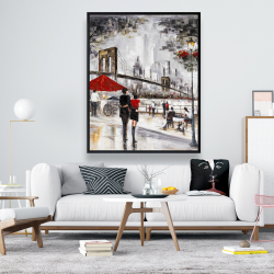 Framed 48 x 60 - Couple in new york city