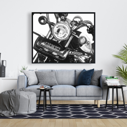 Encadré 48 x 60 - Moto réaliste