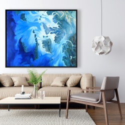 Framed 48 x 60 - Satellite view of the mergui islands
