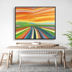 Framed 48 x 60 - Colorful road