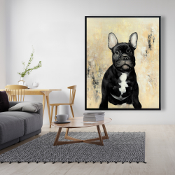 Framed 48 x 60 - French bulldog