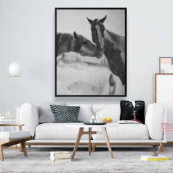 Framed 48 x 60 - Horses lover