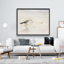 Framed 48 x 60 - Semipalmated sandpiper on the beach
