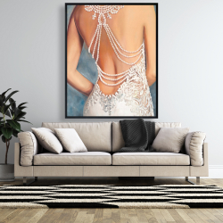 Framed 48 x 60 - Wedding dress