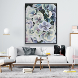 Encadré 48 x 60 - Fleurs d'hortensia colorées