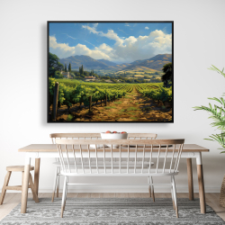 Framed 48 x 60 - Exotic farm