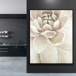 Framed 48 x 60 - Delicate chrysanthemum