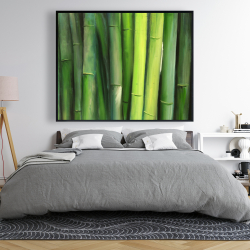 Framed 48 x 60 - Green bamboo