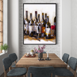 Framed 48 x 60 - Red wine