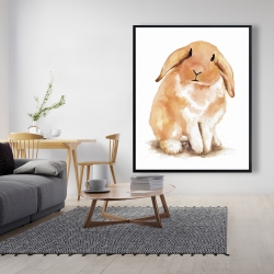 Framed 48 x 60 - Lop-rabbit