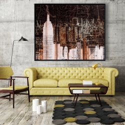 Framed 48 x 60 - The empire city of newyork