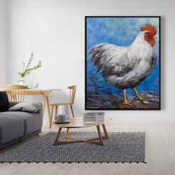 Encadré 48 x 60 - Poule grise
