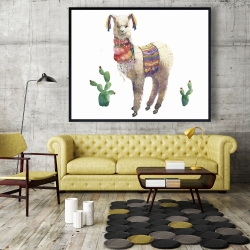 Framed 48 x 60 - Lama parade