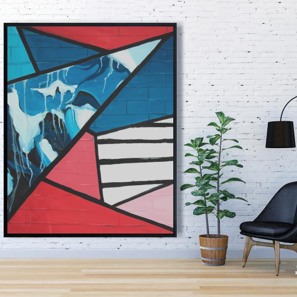 Framed 48 x 60 - Diagonal unity