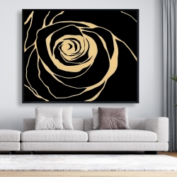 Framed 48 x 60 - Black rose