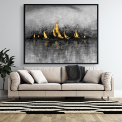 Encadré 48 x 60 - Voiliers d'or