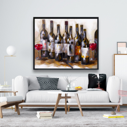 Framed 48 x 60 - Red wine
