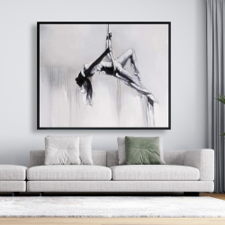 Framed 48 x 60 - Dancer on aerial contortion
