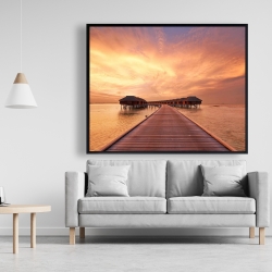 Framed 48 x 60 - Sea villas