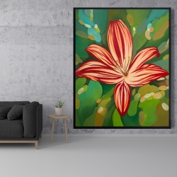 Framed 48 x 60 - Blaze tiger lilies