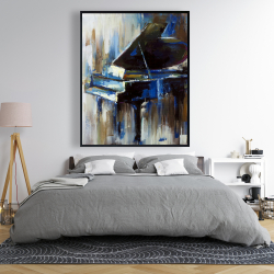 Framed 48 x 60 - Abstract grand piano