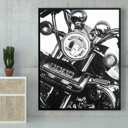 Encadré 48 x 60 - Moto réaliste