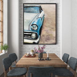 Framed 48 x 60 - Old classic car
