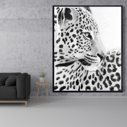 Framed 48 x 60 - Beautiful leopard