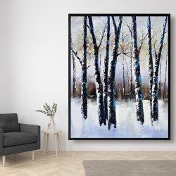 Encadré 48 x 60 - Arbres gelés