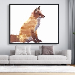 Framed 48 x 60 - Red fox