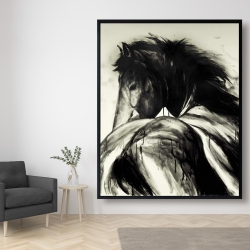 Framed 48 x 60 - Classical horse