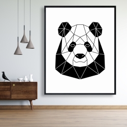 Encadré 48 x 60 - Panda géométrique