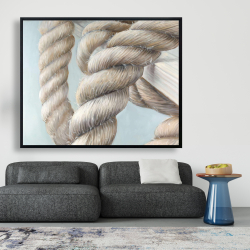 Framed 48 x 60 - Boat rope knot closeup