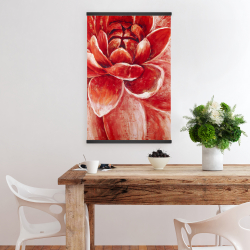 Magnetic 20 x 30 - Red chrysanthemum