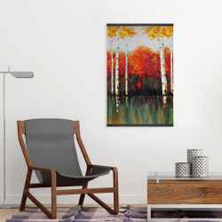 Magnétique 20 x 30 - Bouleaux en automne
