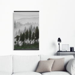 Magnetic 20 x 30 - Mountains landscape in dark watercolor